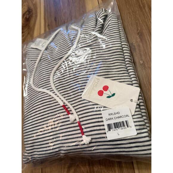 NWT! PJ Salvage Life is Sweet Sleep Hoodie Striped Size Large - Picture 4 of 5